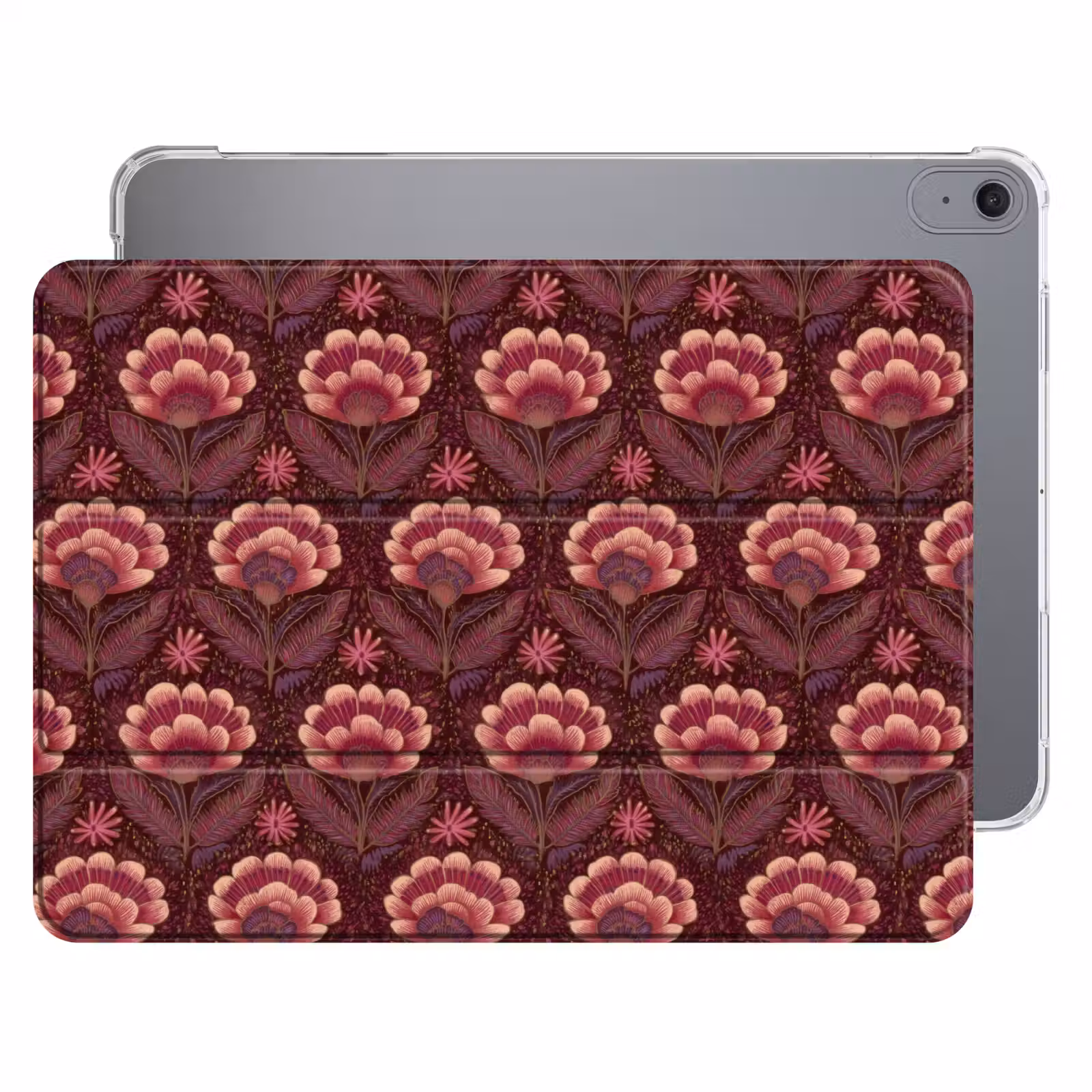 iPad hoes - Bloemen - Waaier - Paars — 1