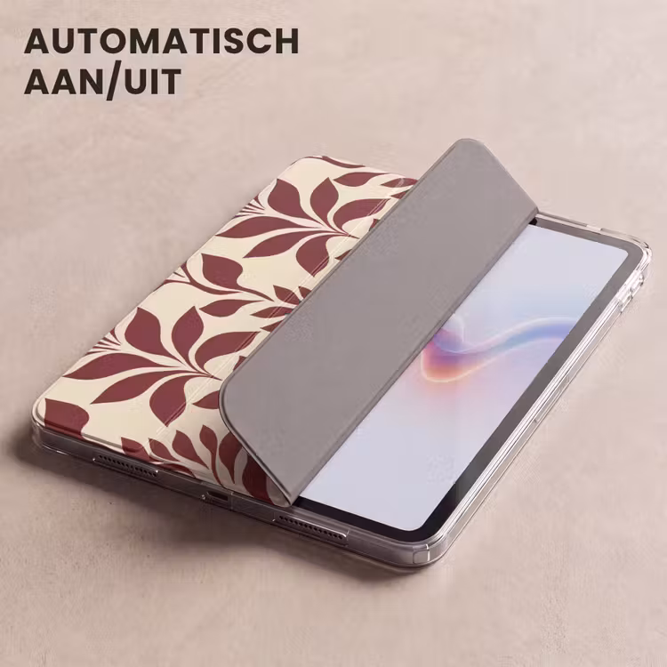 iPad hoes - Abstract - Bladeren - Burgundy — 5