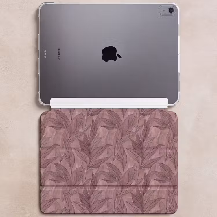 iPad hoes - Bladeren - Patroon - Paars — 6