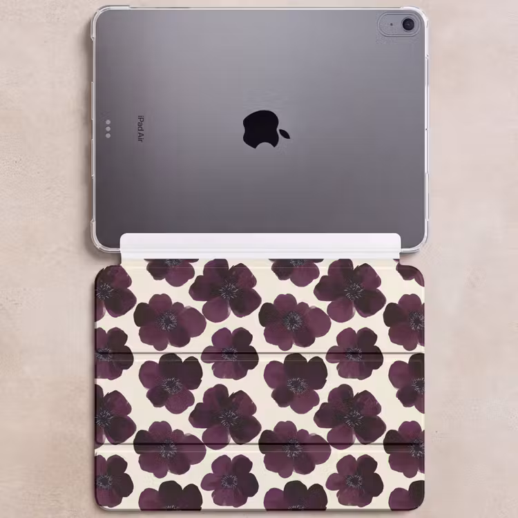 iPad hoes - Bloemen - Aquarel - Paars — 6