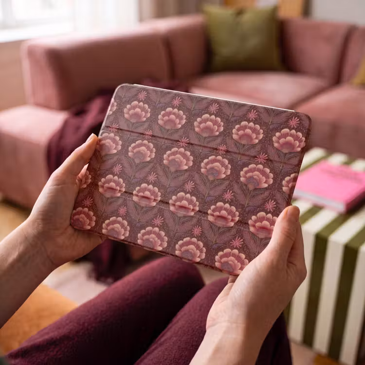 iPad hoes - Bloemen - Waaier - Paars — 4