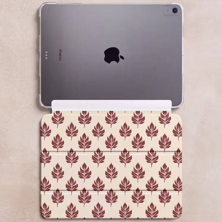 iPad hoes - Botanisch - Patroon - Bordeaux — 6