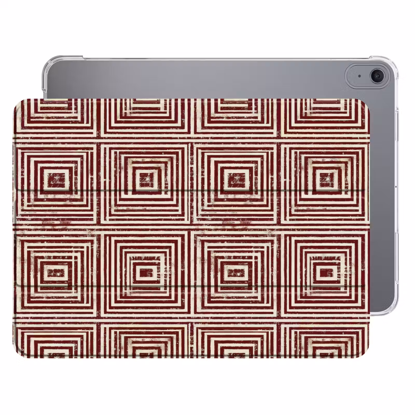 iPad hoes - Geometrisch - Patroon - Rood — 1