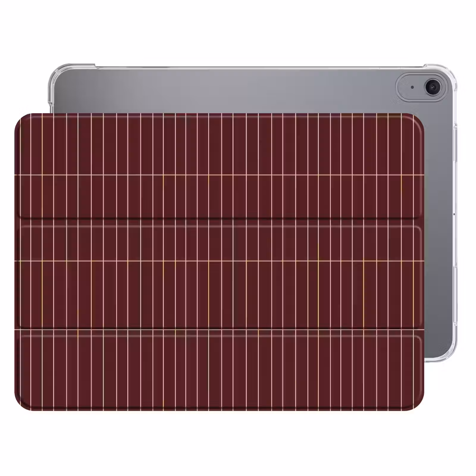 iPad hoes - Lijnen - Patroon - Bordeaux — 1
