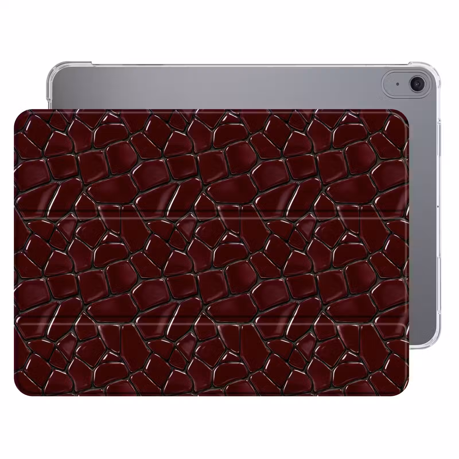 iPad hoes - Mozaïek - Tegel - Bordeauxrood — 1