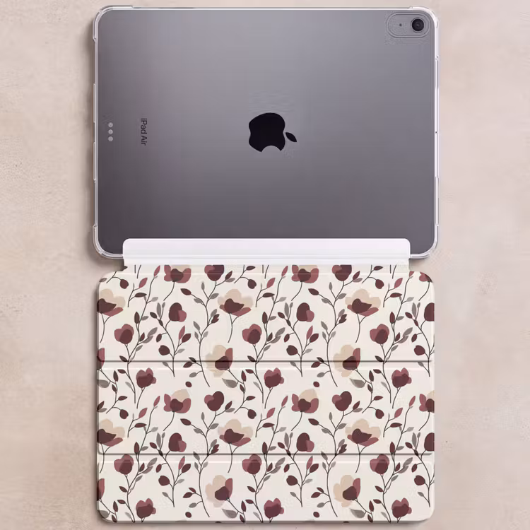 iPad hoes - Bloemen - Botanisch - Bordeaux — 6