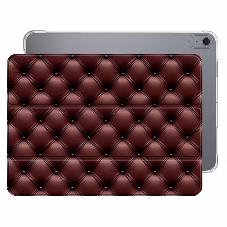 iPad hoes - Leer - Patroon - Bordeaux — 1