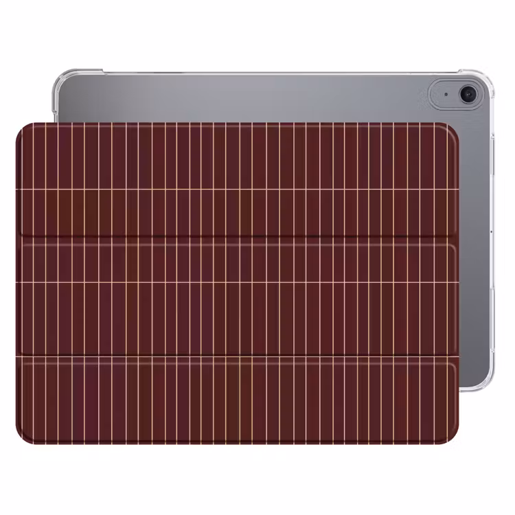 iPad hoes - Lijnen - Patroon - Bordeaux — 1
