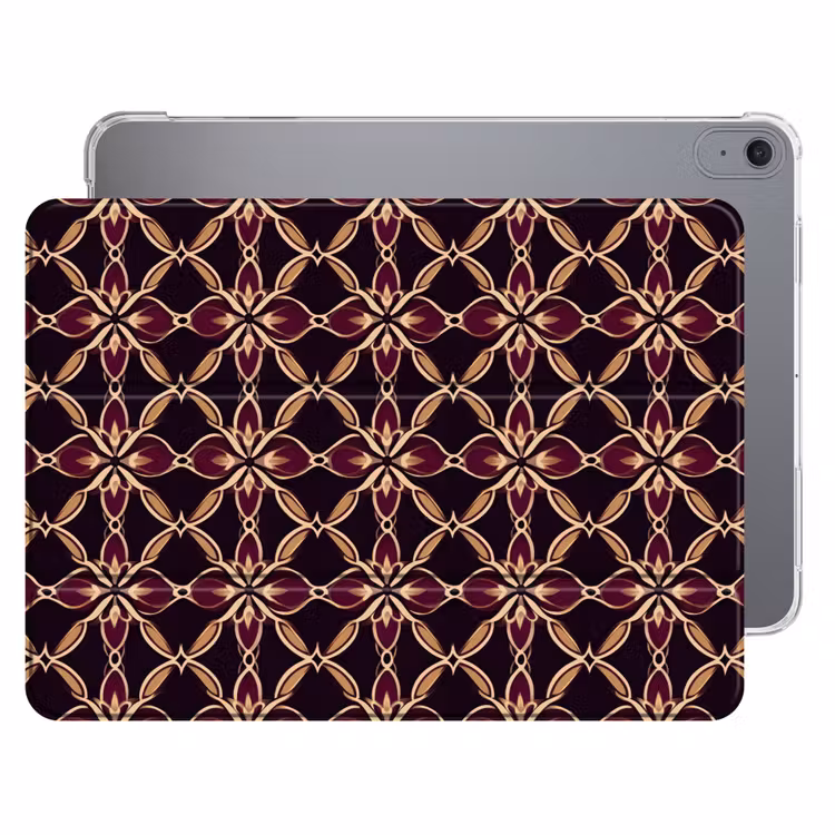 iPad hoes - Symmetrisch - Tegel - Burgundy — 1