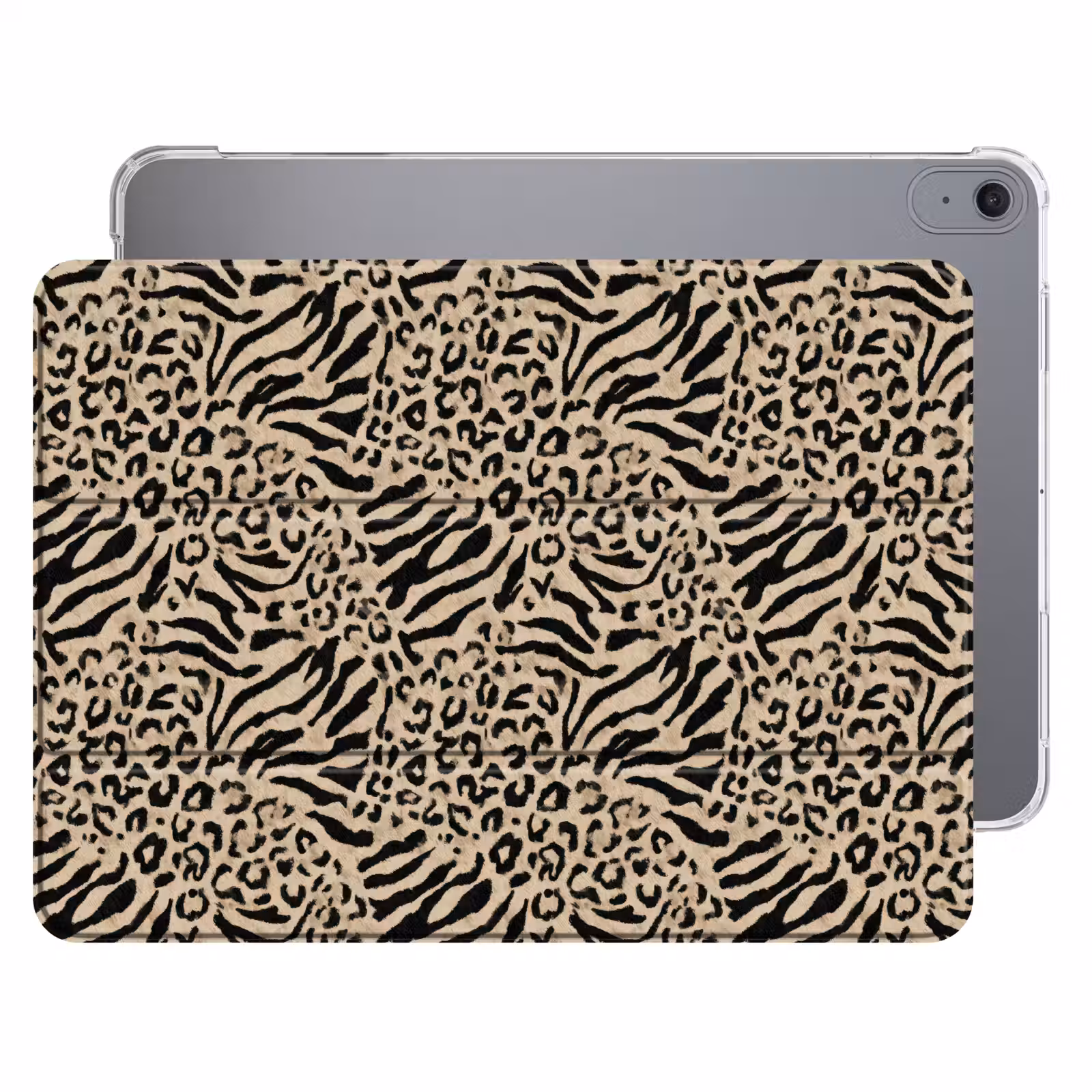 iPad hoes - Giraf - Zebra - Motief - Bruin — 1