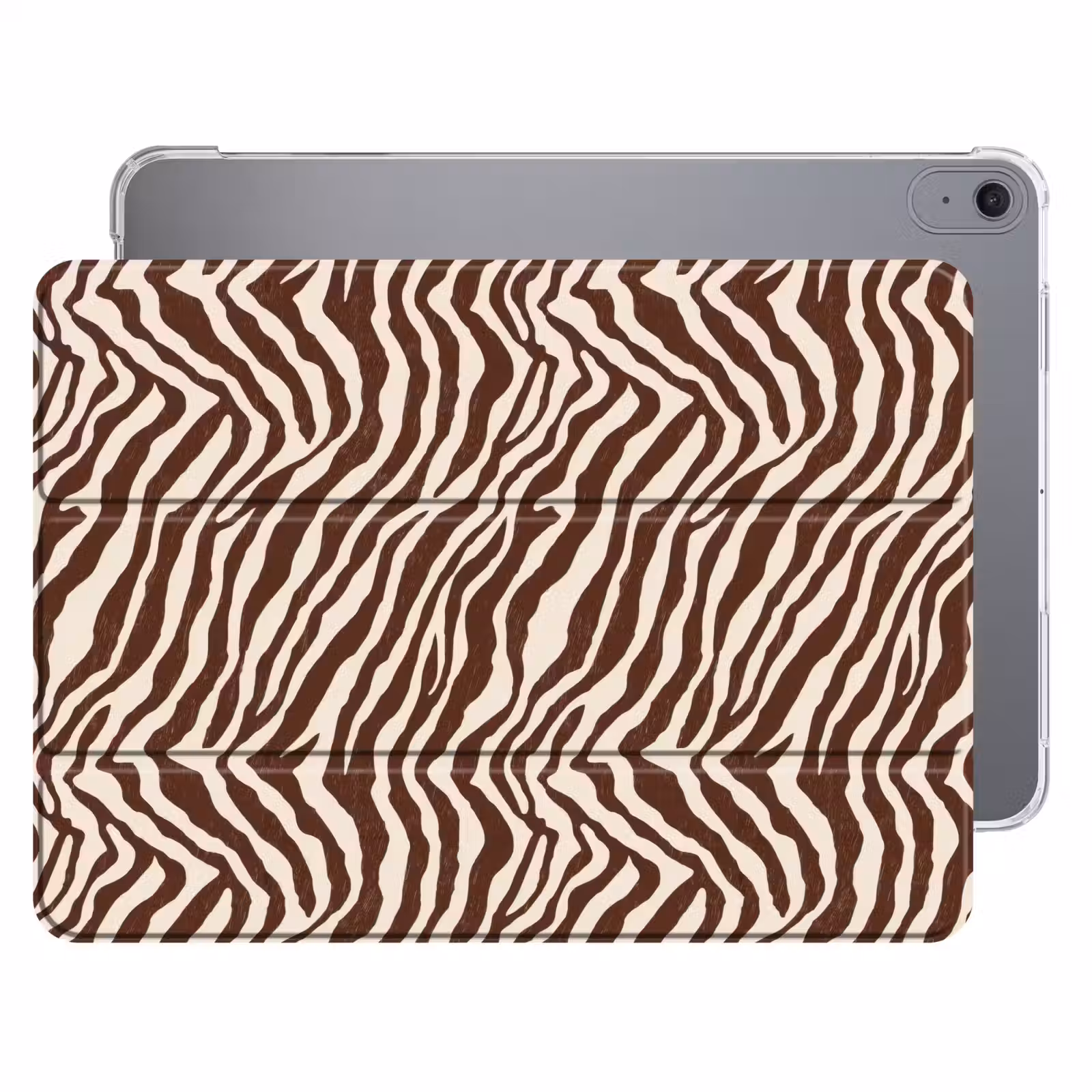 iPad hoes - Zebra - Patroon - Zwart - Wit — 1