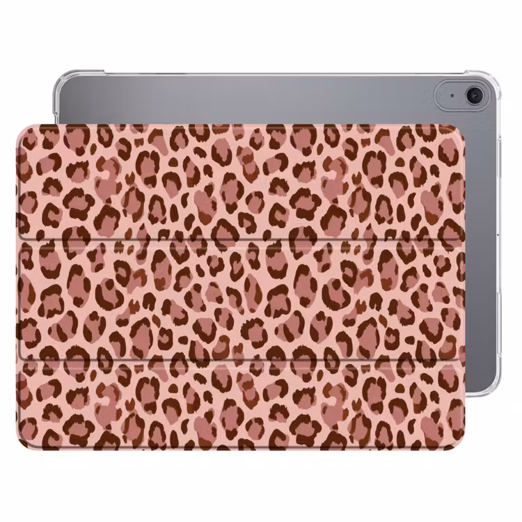 iPad hoes - Luipaard - Patroon - Roze — 1