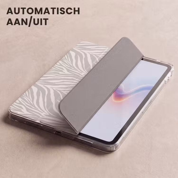 iPad hoes - Zebra - Motief - Grijs — 5