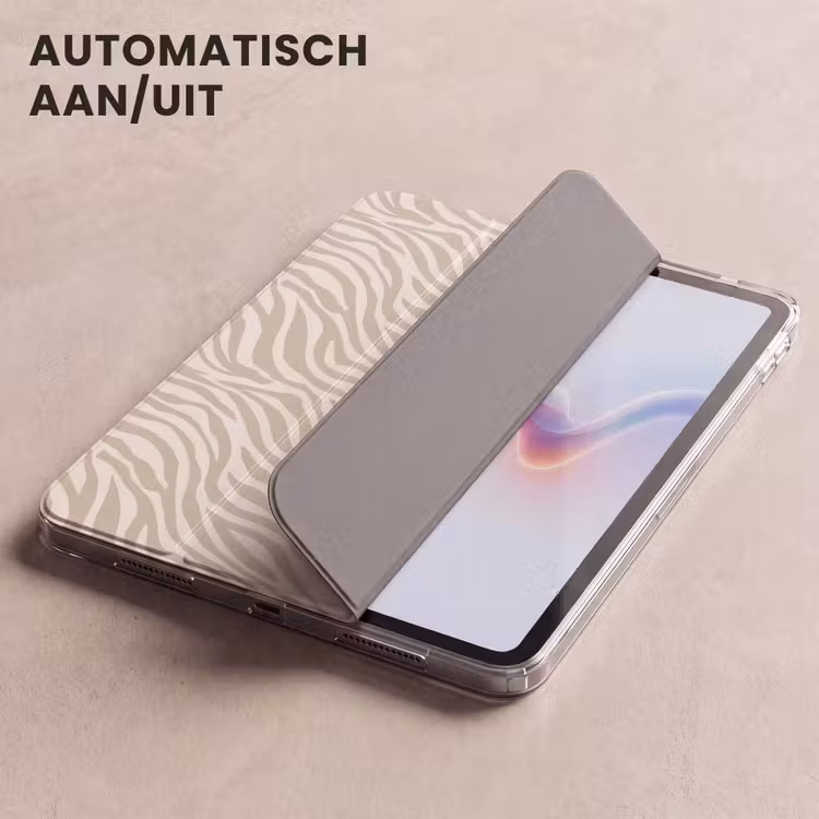 iPad hoes - Zebra - Patroon - Beige — 5