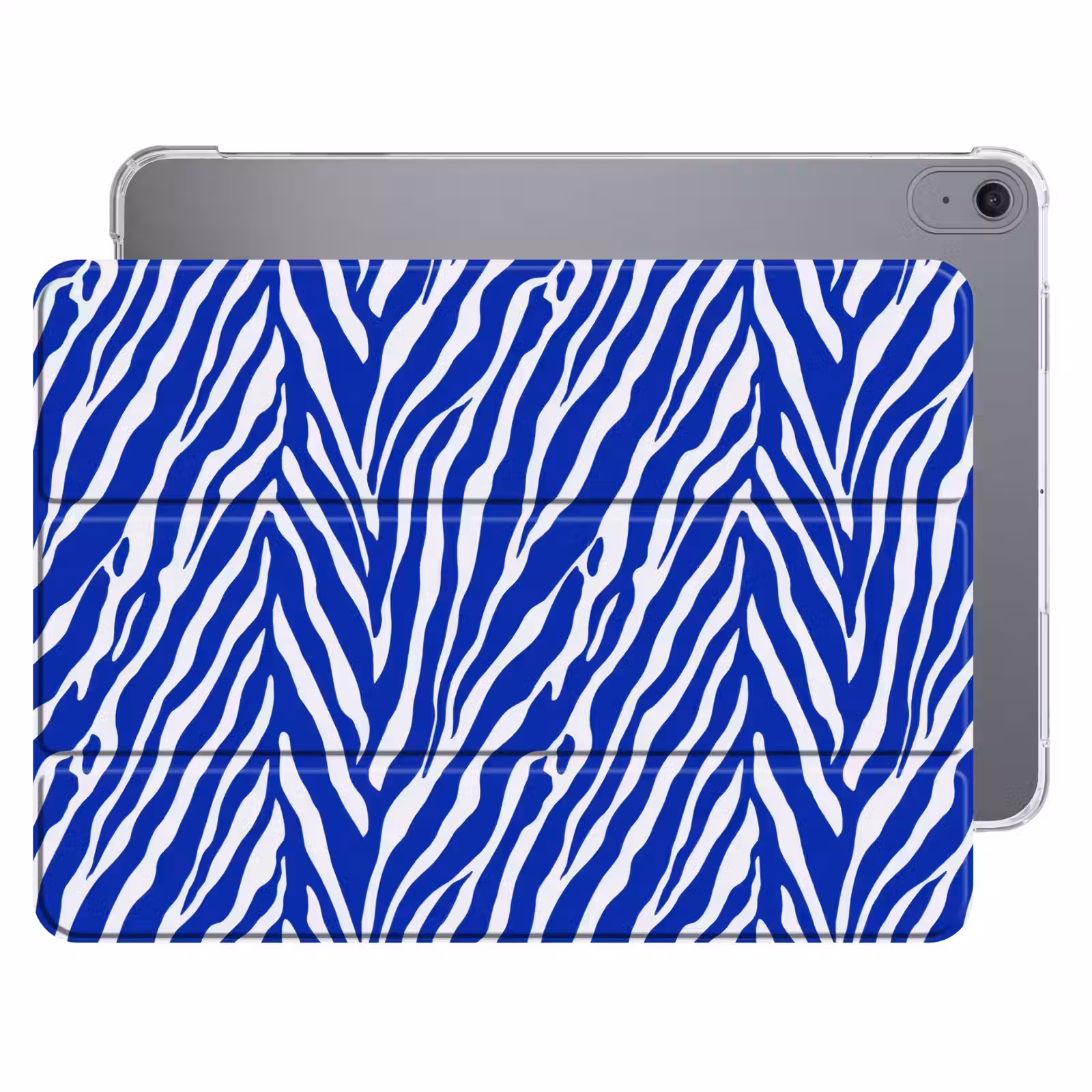 iPad hoes - Zebra - Patroon - Kobalt - Blauw — 1