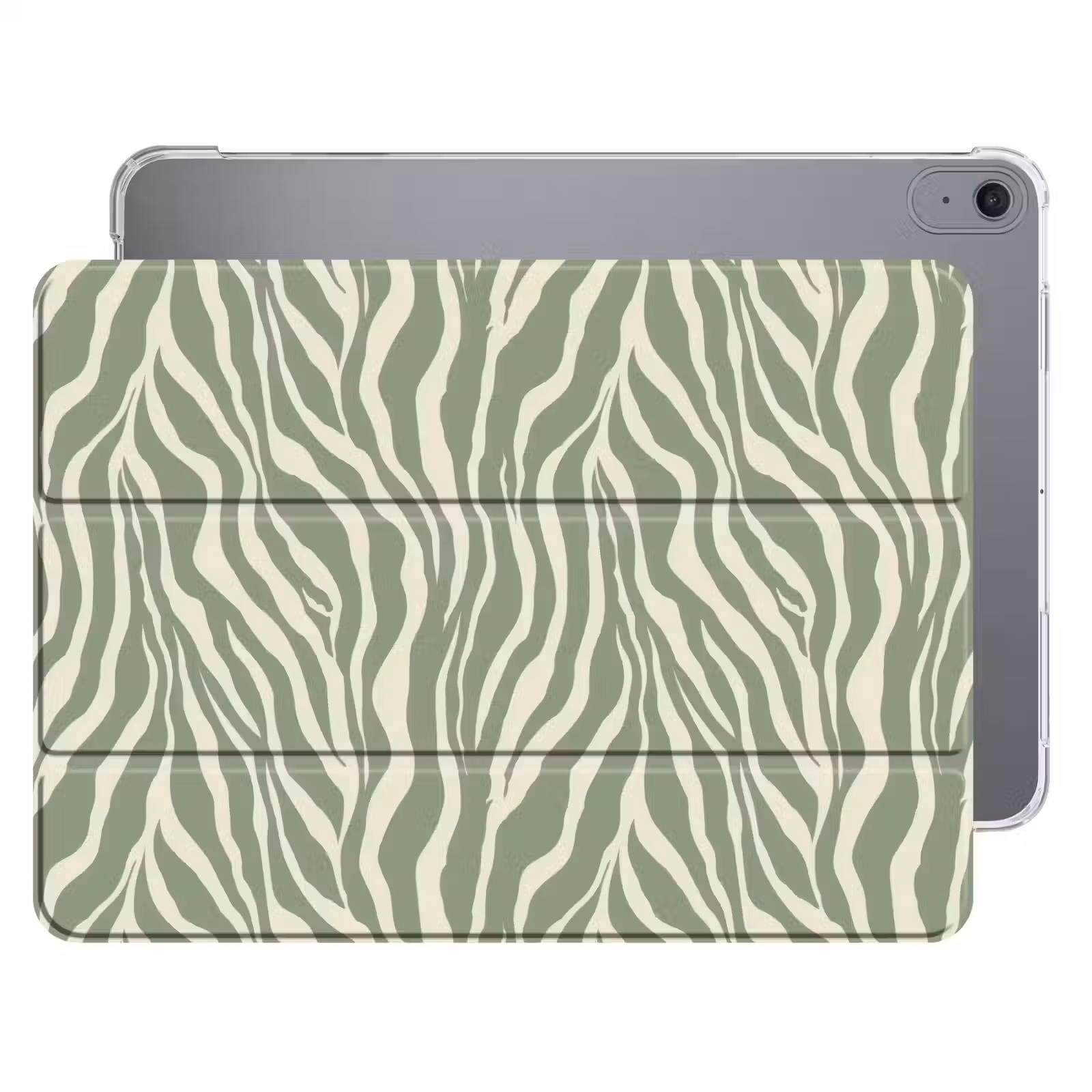 iPad hoes - Zebra - Motief - Groen — 1