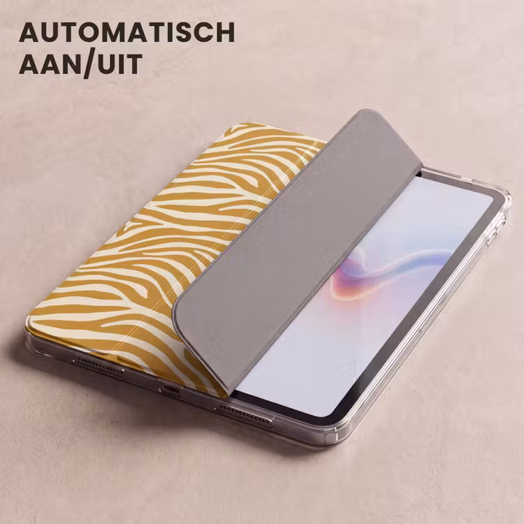 iPad hoes - Zebra - Klassiek - Oker - Geel — 5