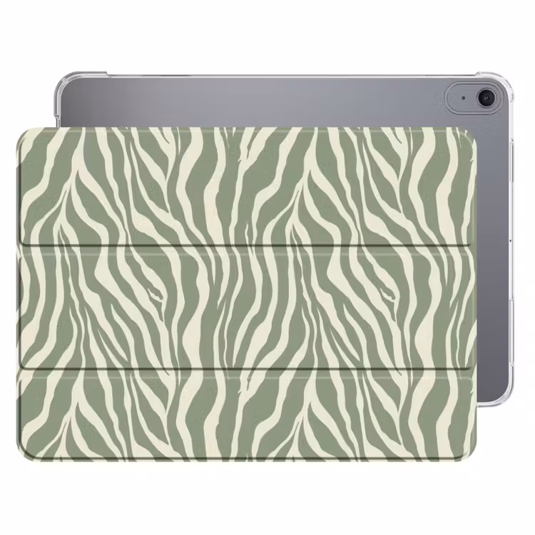 iPad hoes - Zebra - Motief - Groen — 1