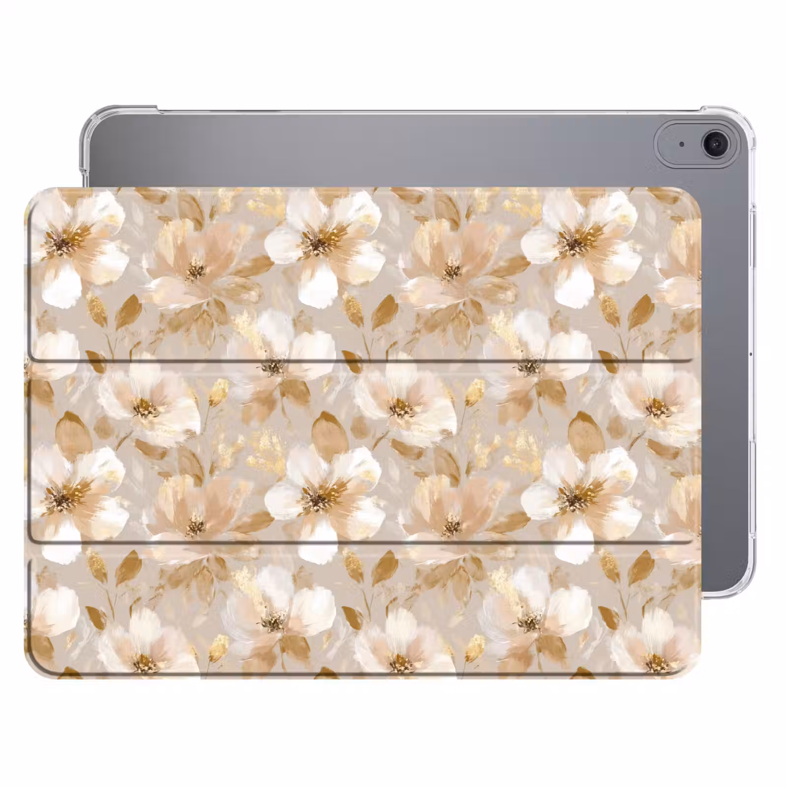 iPad hoes - Bloemen - artistiek - Goud — 1