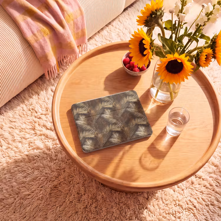iPad hoes - Tropisch - Bladeren - Goud — 2