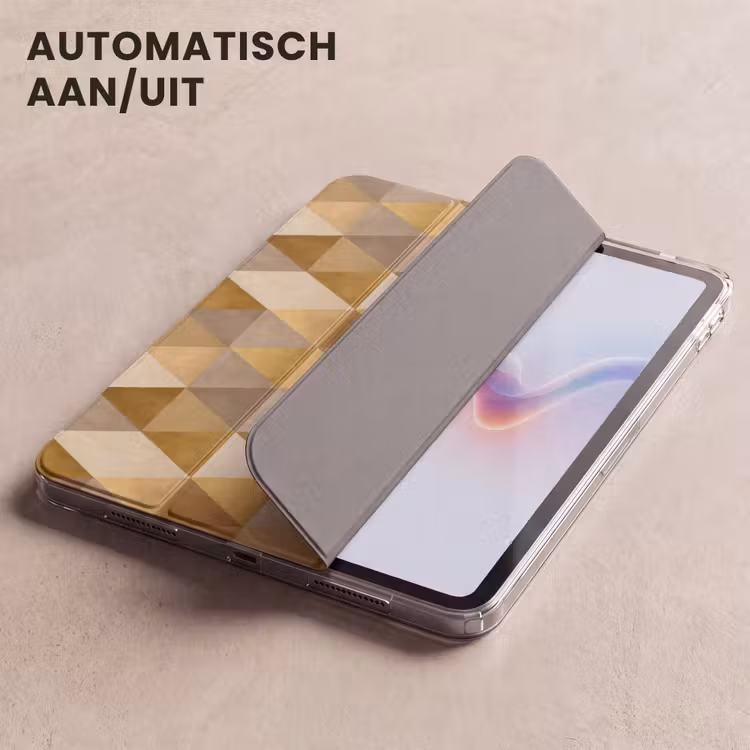 iPad hoes - Geometrisch - Driehoek - Goud — 5