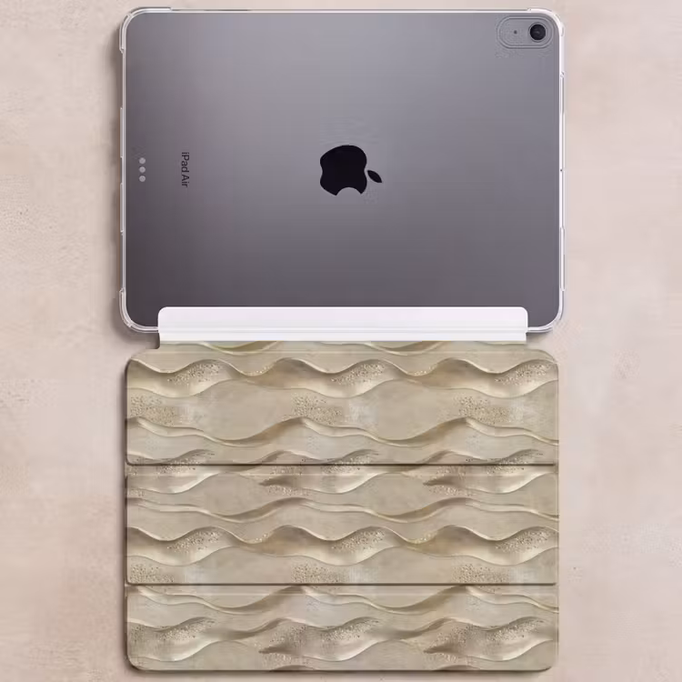 iPad hoes - Golven - Patroon - Goud — 6