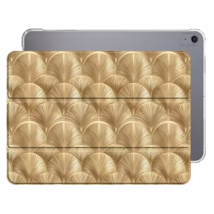 iPad hoes - Patroon - Waaier - Goud — 1