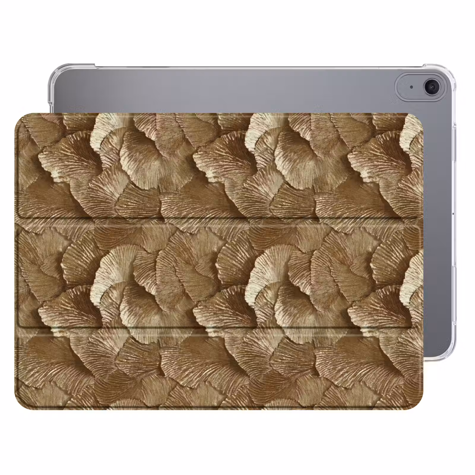 iPad hoes - Organisch - Patroon - Bladeren - Goud — 1