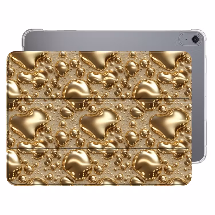 iPad hoes - Druppels - Organisch - Goud — 1