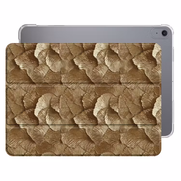 iPad hoes - Organisch - Patroon - Bladeren - Goud — 1