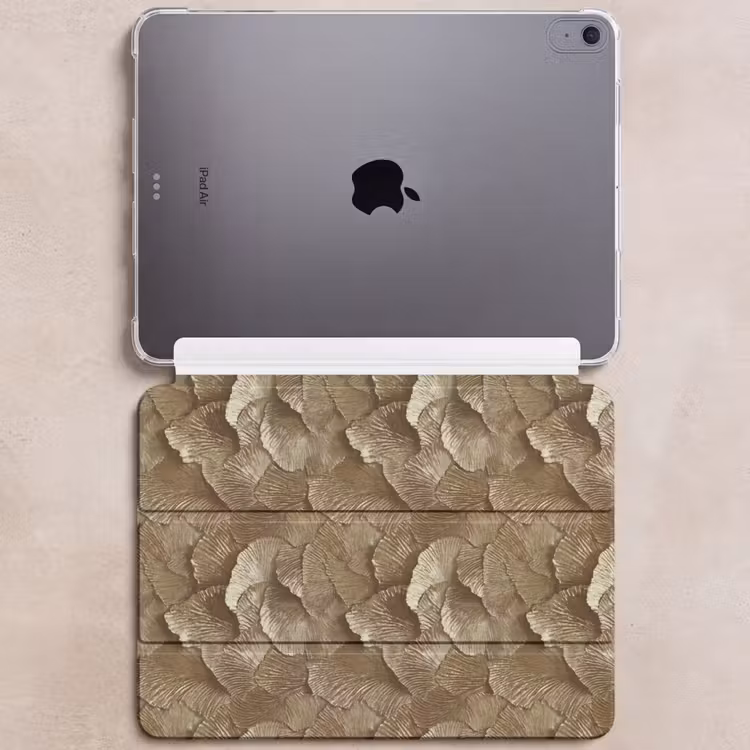 iPad hoes - Organisch - Patroon - Bladeren - Goud — 6