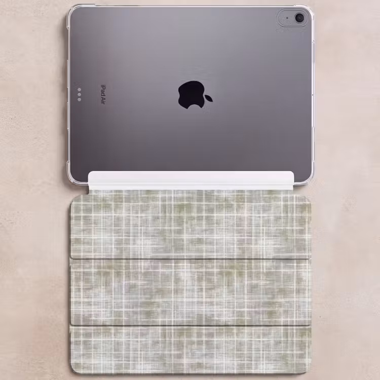 iPad hoes - Linnen - Patroon - Groen — 6