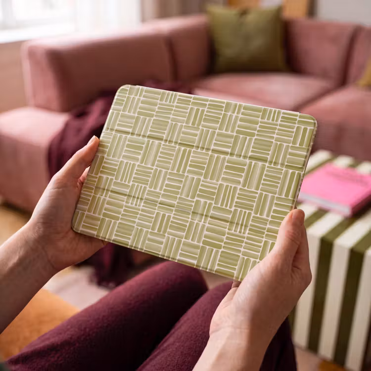 iPad hoes - Vlecht - Patroon - Groen — 4