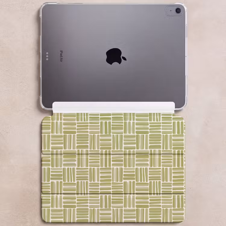 iPad hoes - Vlecht - Patroon - Groen — 6
