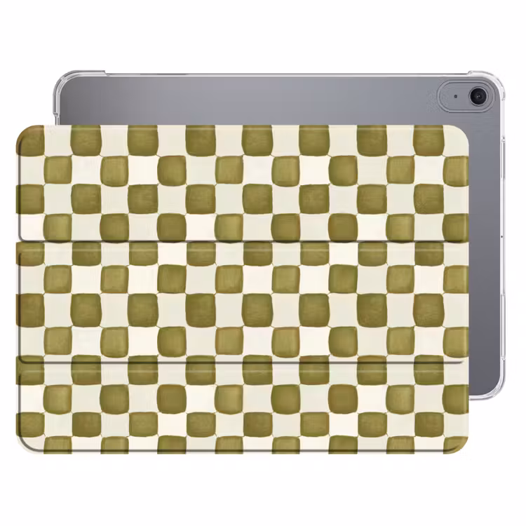 iPad hoes - Schaak - Patroon - Groen — 1