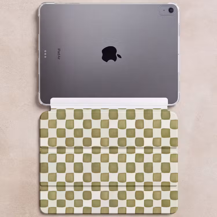 iPad hoes - Schaak - Patroon - Groen — 6