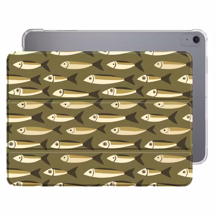 iPad hoes - Vis - Patroon - Groen — 1