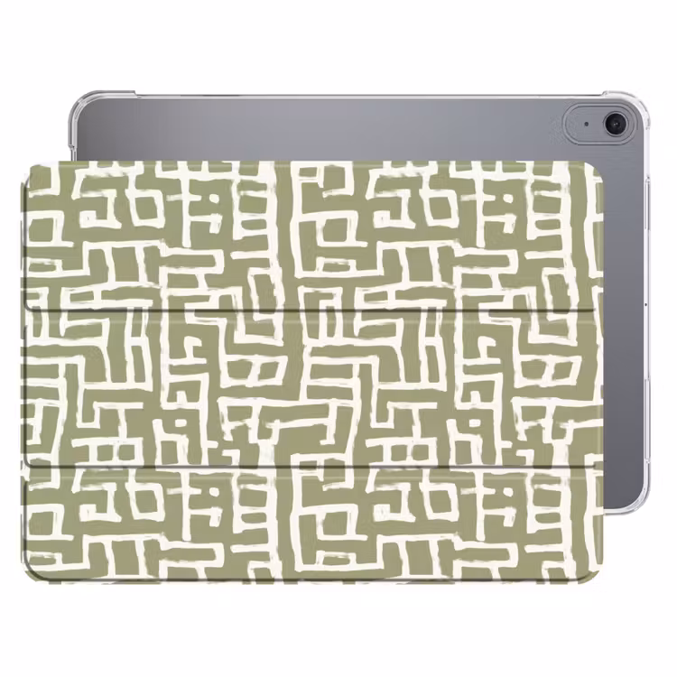 iPad hoes - Grafisch - Patroon - Groen — 1