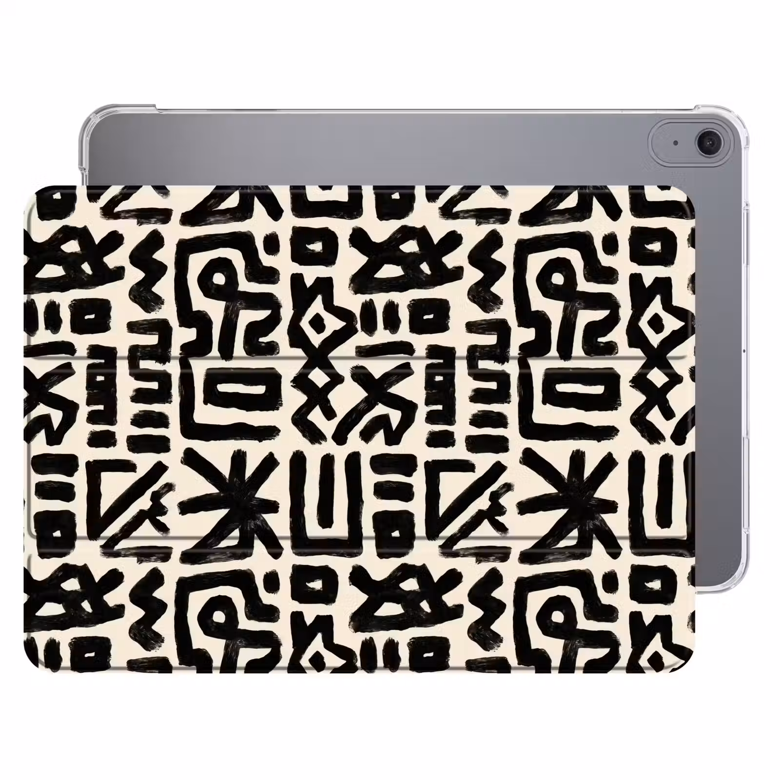 iPad hoes - Geometrisch - Figuren - Zwart — 1