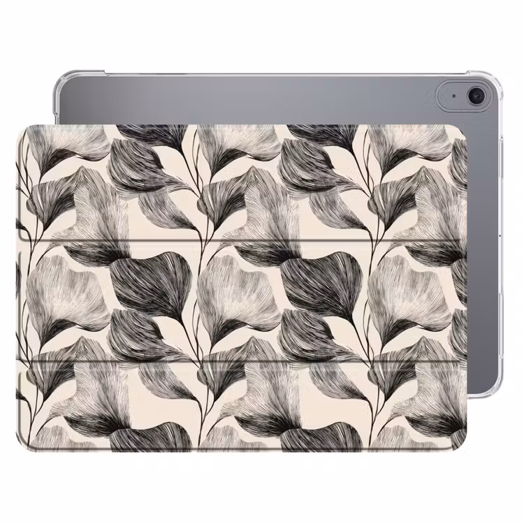 iPad hoes - Botanisch - Bladeren - Zwart — 1