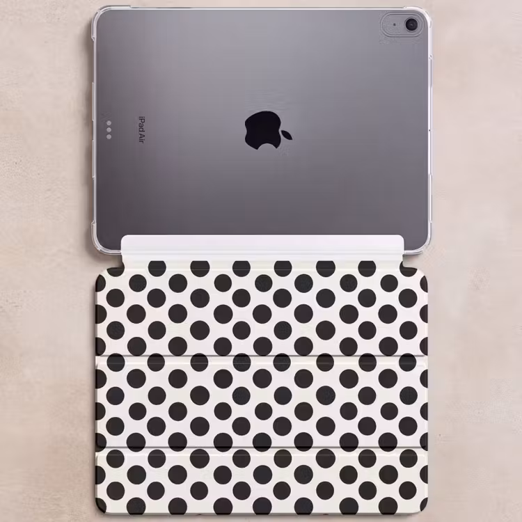 iPad hoes - Klassiek - Stippen - Zwart — 6