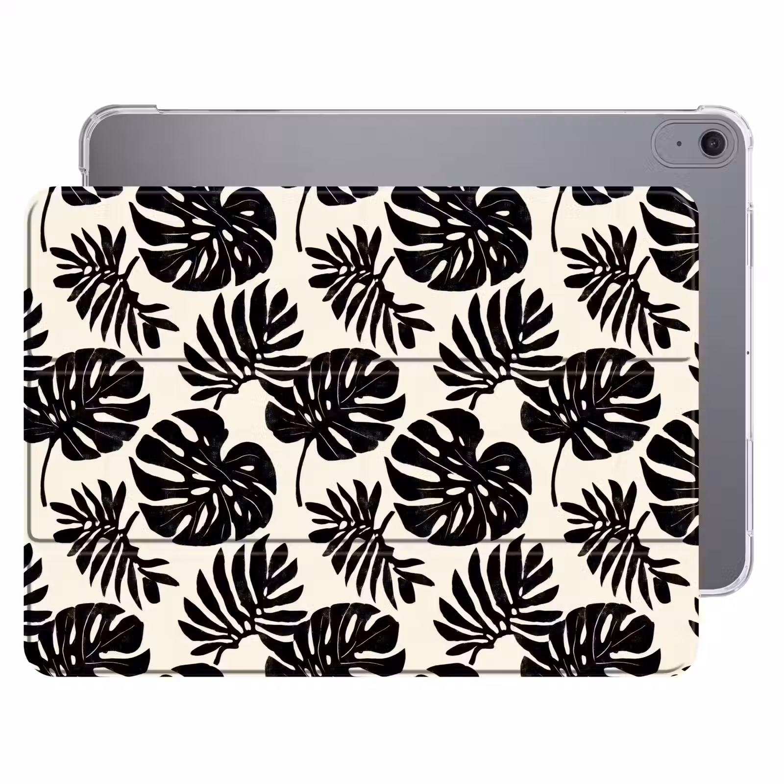 iPad hoes - Modern - Monstera - Zwart — 1