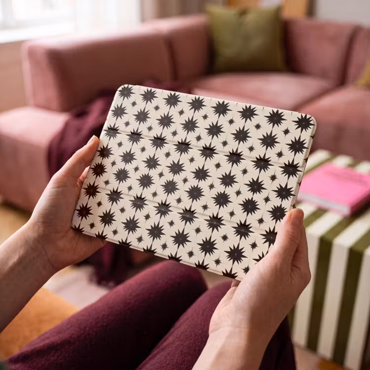 iPad hoes - Stervormen - Geometrisch - Zwart — 4