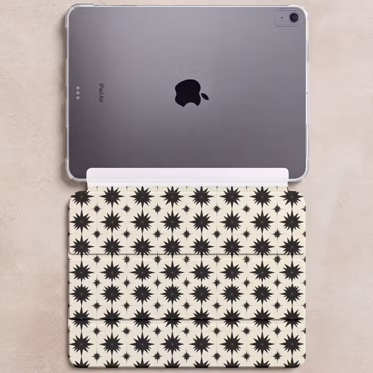 iPad hoes - Stervormen - Geometrisch - Zwart — 6
