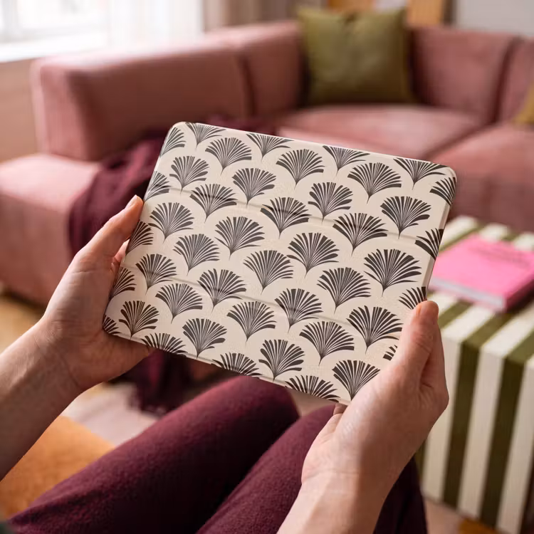 iPad hoes - Waaiers - Botanisch - Zwart - Beige — 4