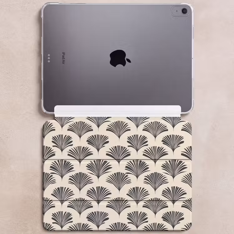 iPad hoes - Waaiers - Botanisch - Zwart - Beige — 6