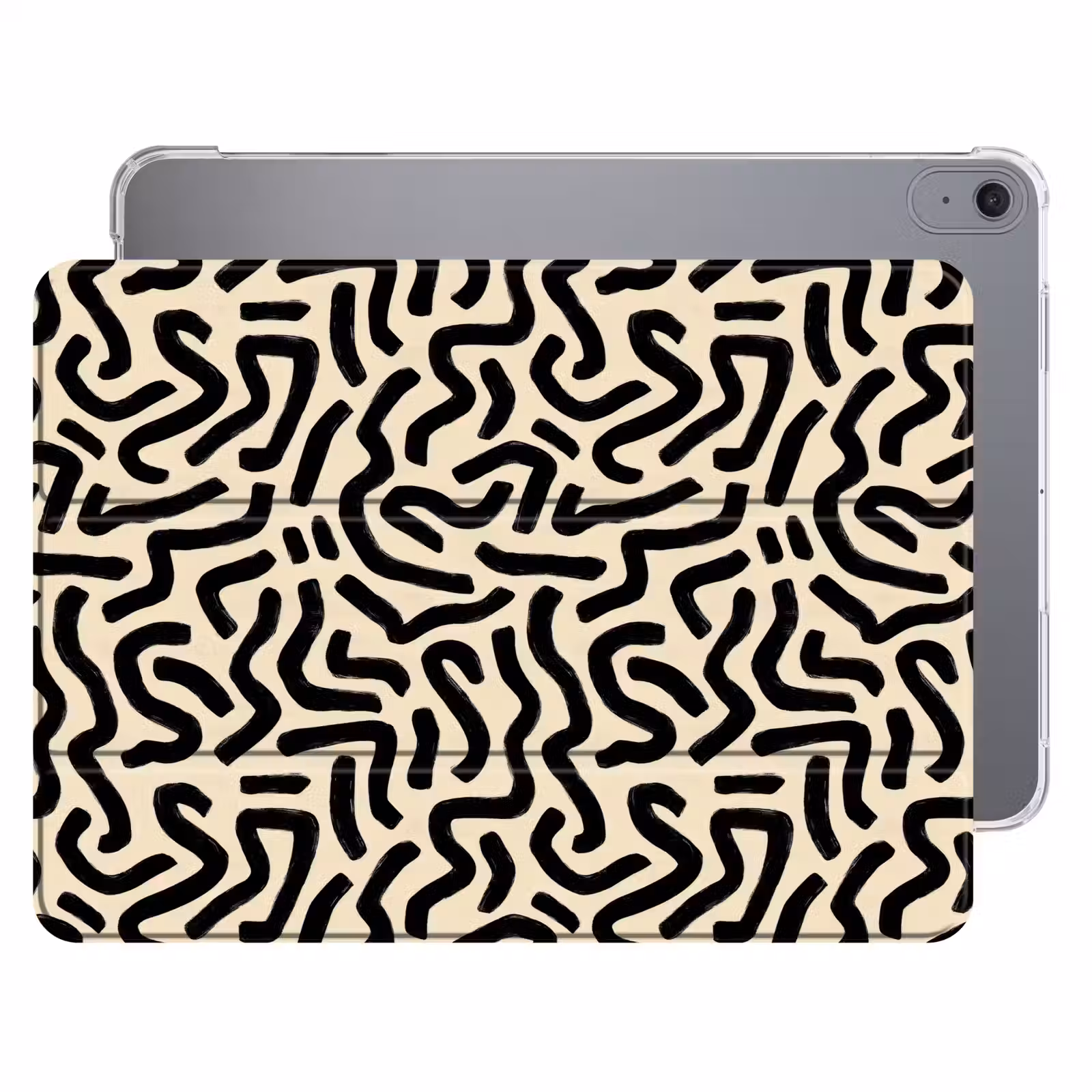 iPad hoes - Abstract - Lijnen - Zwart — 1