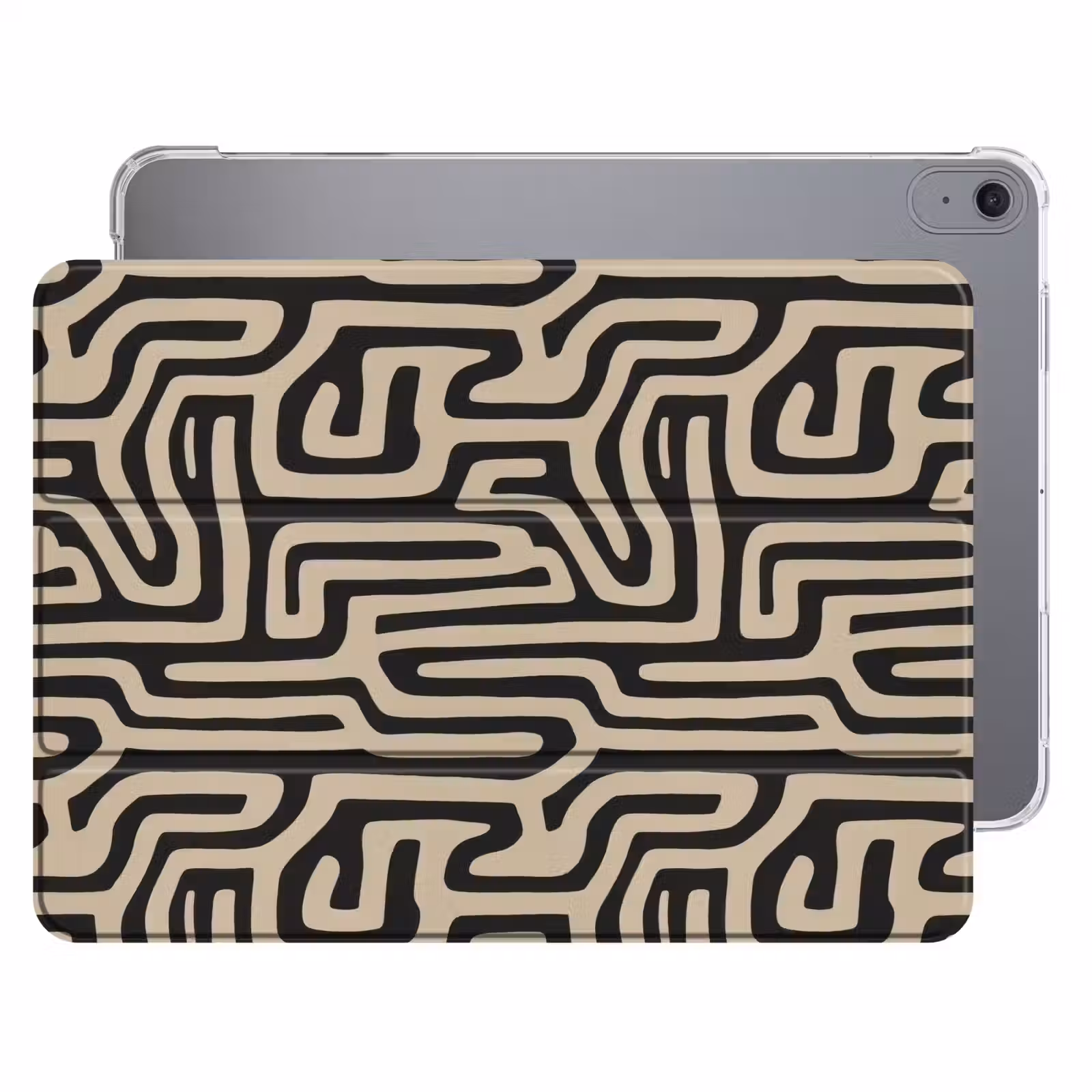 iPad hoes - Grafisch - Lijnen - Zwart — 1