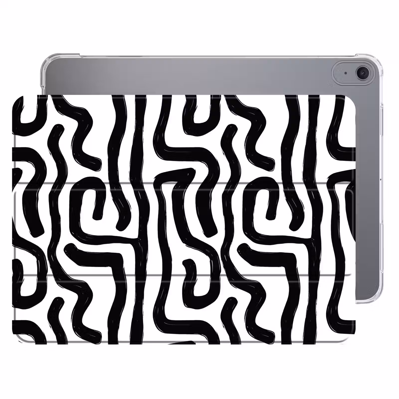iPad hoes - Modern - Lijnen - Zwart — 1