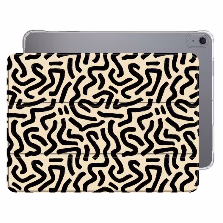 iPad hoes - Abstract - Lijnen - Zwart — 1
